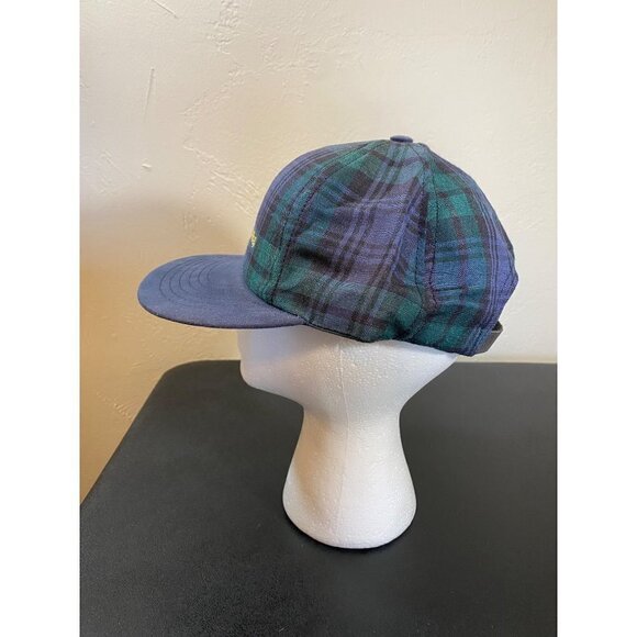 Vintage Southwestern Bell Telephone Cap Hat Blue/Green Plaid USA Trucker Gold - Picture 4 of 8